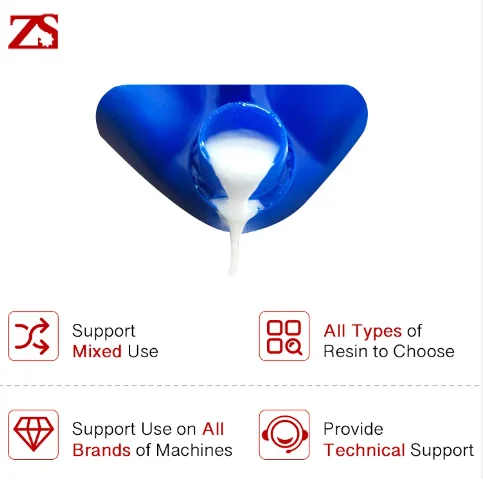 ZS Exceptional Toughness and Clarity Resin for White resin material 3d printing DLP 405nm SLA 355nm 3d printer machine big size