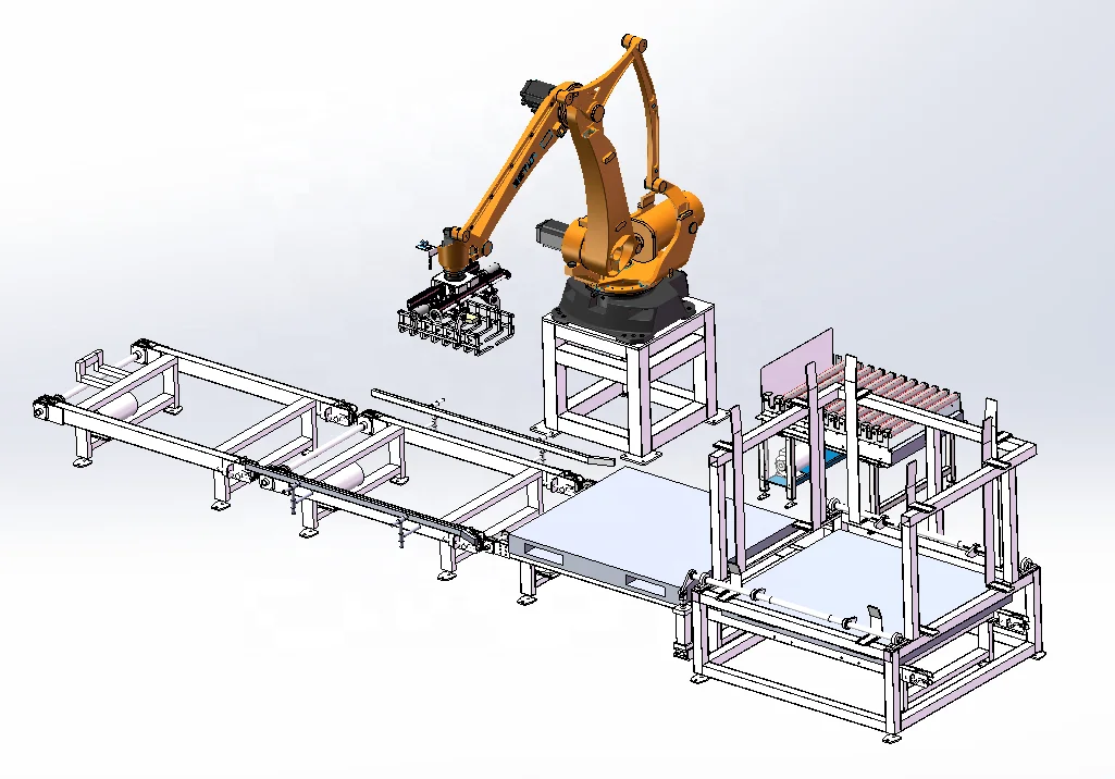 20kg 25kg 50kg bag carton palletizer bucket Barrel  palletizing machine palletizer for animal food