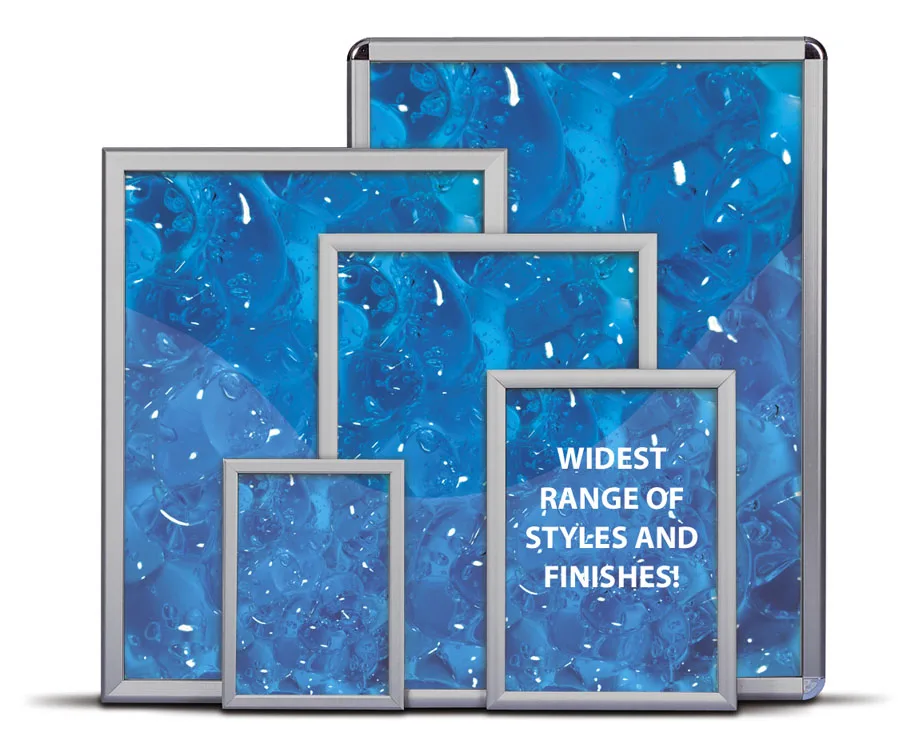 wall mounted customized Aluminum picture frame sign frame snap poster frame