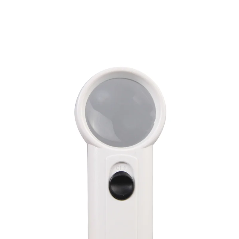 Handheld Portable 15X Magnifier Customized Logo Magnifier Glass With Two LED Lights