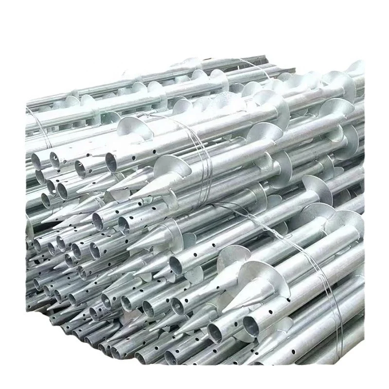 pile drivers Made in China Ground Screw Pile & Spiral Ground Pile For Solar Energy System
