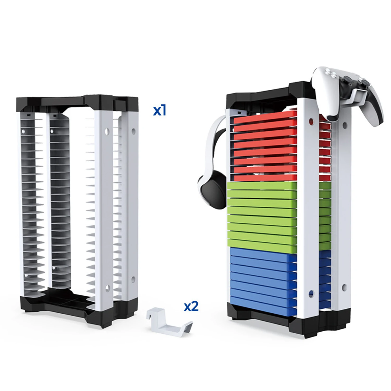 DOBE Game Disc Storage Station for PS5 for Xbox series X/S Store Stand Base Game card Display for Nintendo Switch for PS4