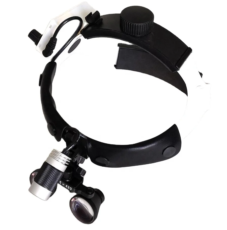 Surgical Medical LED Headlight Magnifier Loupes 2.5x