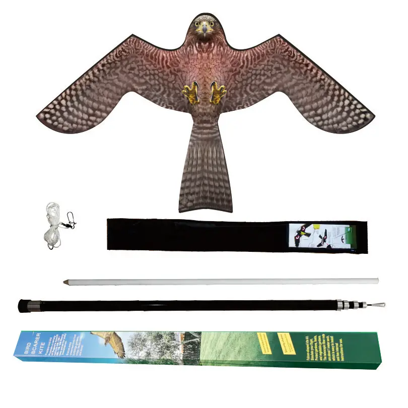 Factory sales bird scarer hawk kite Simulated Falcon scarecrow bird repeller anti pigeon bird control repellent protect farm