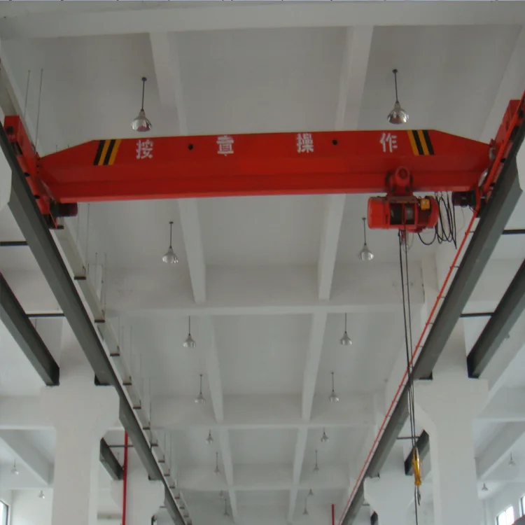 High Working Efficiency Electric Hoist Single Beam Overhead Crane 2 Ton