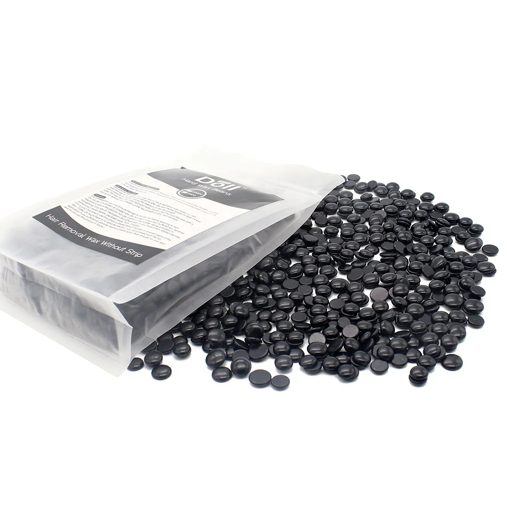 High Quality 500g Depilatory Hard Wax Beans Black Hair Removal Wax