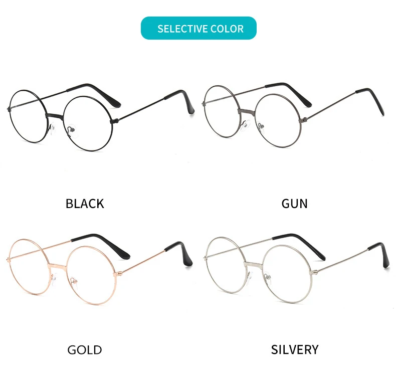 Newest trendy design little girl glasses vintage round metal frame children eyewear custom logo student toy eyeglasses wholesale