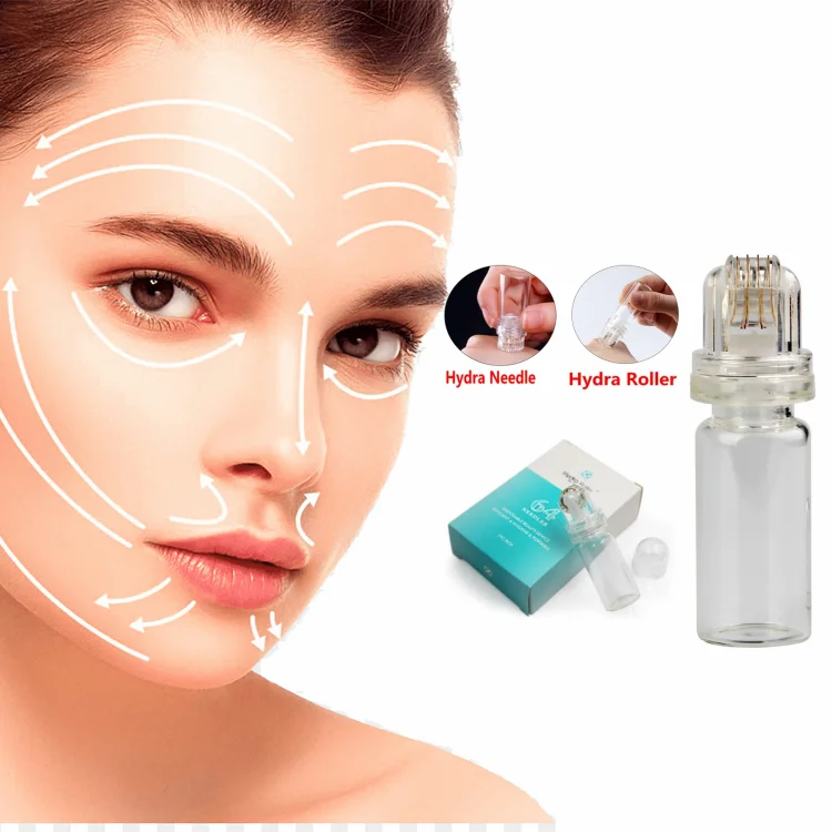 2022 New derma rolling system Hydra needle Roller Micro needle 64 pin needles Derma Roller