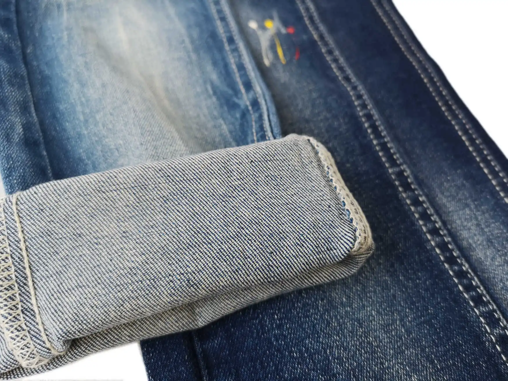 T838 High quality Foshan denim fabric manufacture 98% cotton 2% spandex stretch denim fabric for jeans