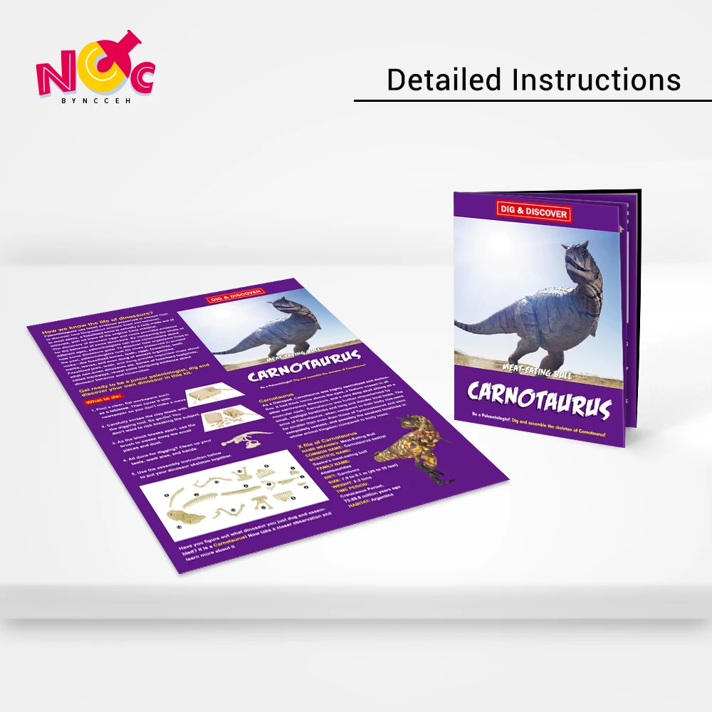 Top Selling Toys Game Kid Other Toys Educational Learning Carnotaurus Dinosaur Excavation Toys for Children