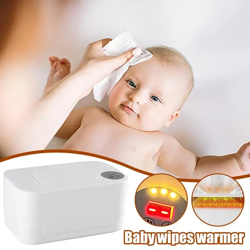 LED Display Baby Wipe Warmer Heater Wet Towel Dispenser Portable USB Charge Baby Wipe Warmer Napkin Heating Box Home Car Use