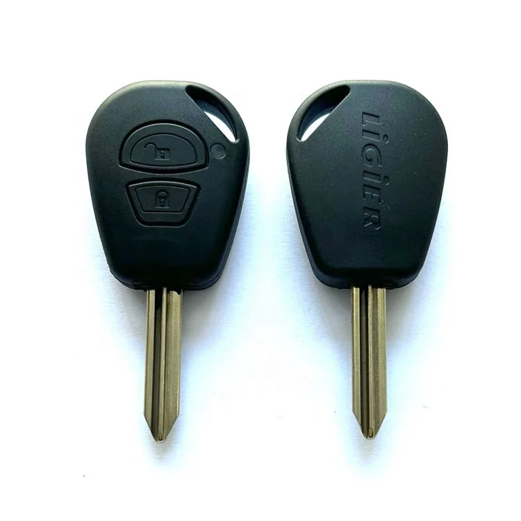 Auto car 2 button remote key shell for C-itroen Ligier car remote key cover
