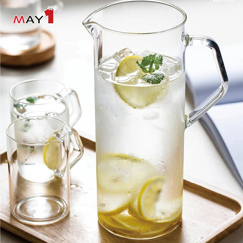 
Manufacture Direct Supply high Quality grade Handmade Glass Tea Coffee Pitcher 