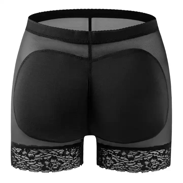 Women Buttocks Plump Hips Large Size Body Shaping Panties Lace Ass with Pad Boxer Shapewear Shorts Butt Lifter Pants