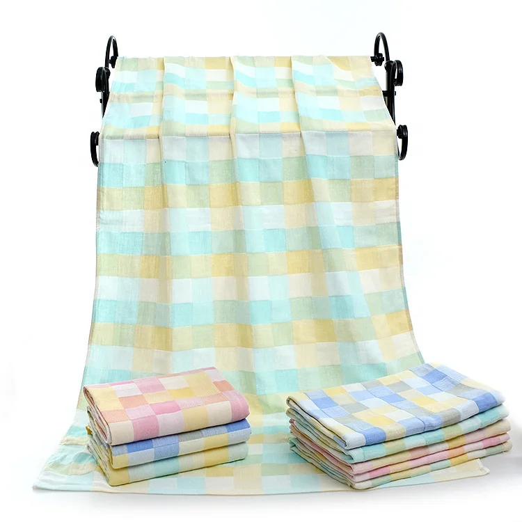 Pure cotton double color gauze bath towel baby hug quilt cover blanket bath towel manufacturers wholesale