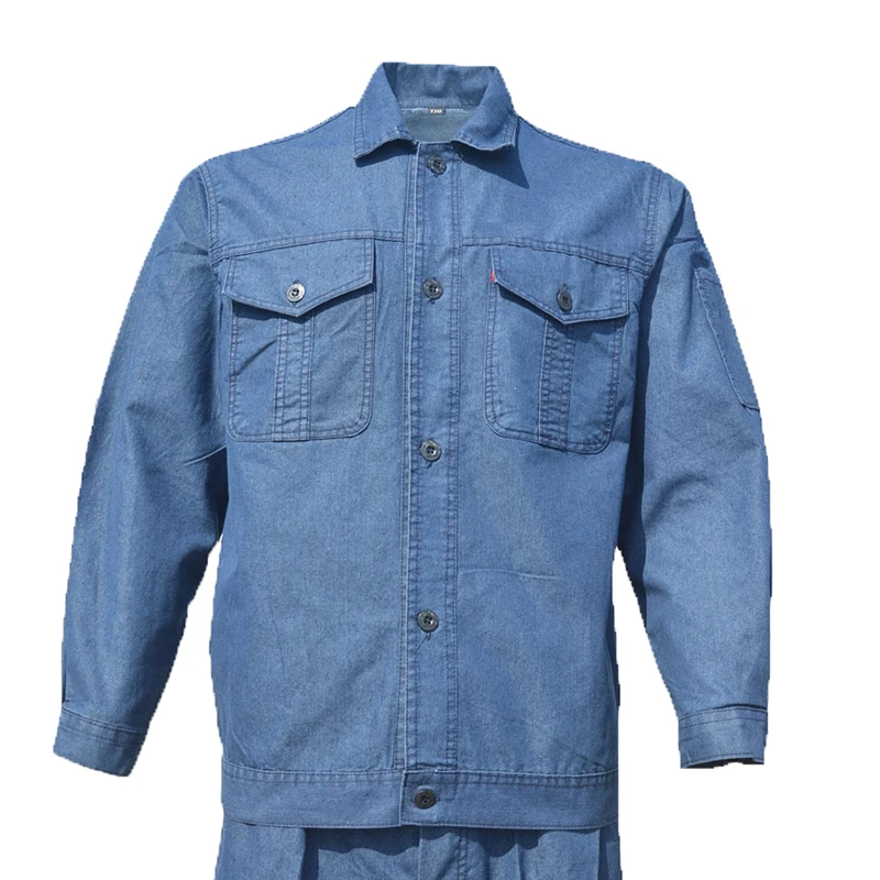 Factory supply fashion workwear customized Denim working clothes repair work uniform