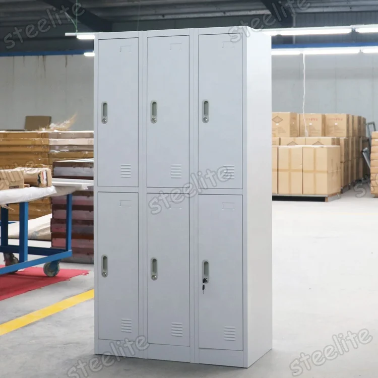 large 16 compartments white iron bathroom locker / 4 layer 16 doors metal ski gym locker for sale