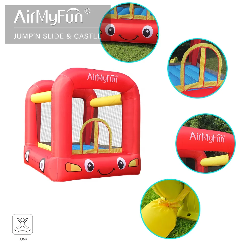 Дешевый мини-надувной прыгающий домик для детей, коммерческий батут, маленький надувной автомобиль, Китай