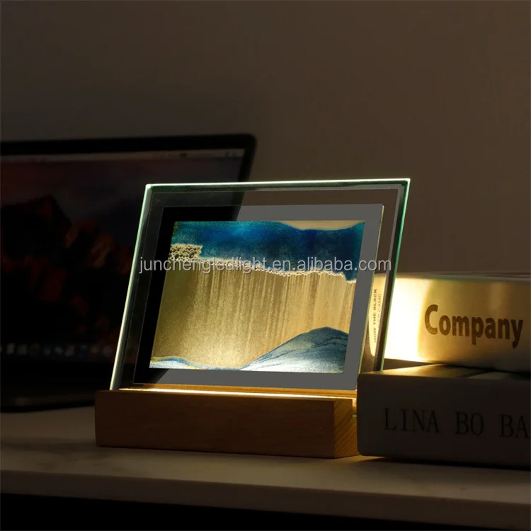 USB Novelty 3D Night night light motion Hourglass