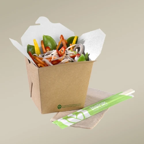 Budget friendly noodle box rice paper boxes kraft paper disposable wholesale ECO-friendly high quality