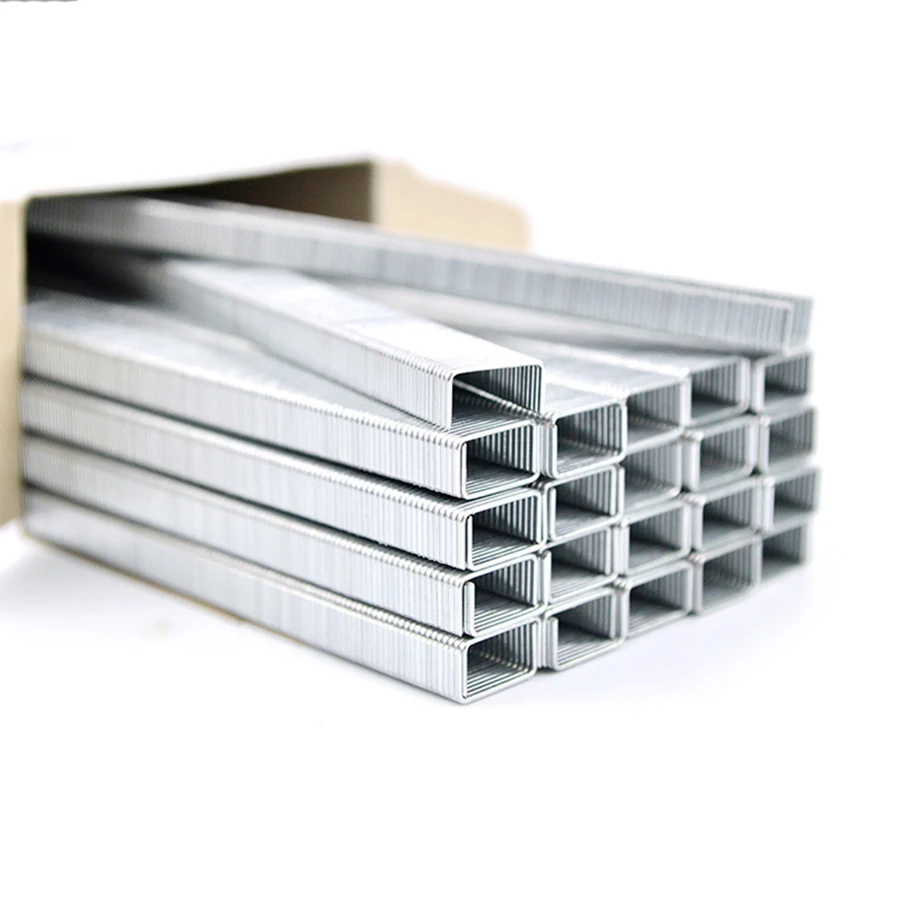 23GA 13 Series Staples 4-10mm 13/4 13/6 13/8 13/10 23 Gauge Clavo Calibre Funiture Nails Grapa For Wood Box Packing
