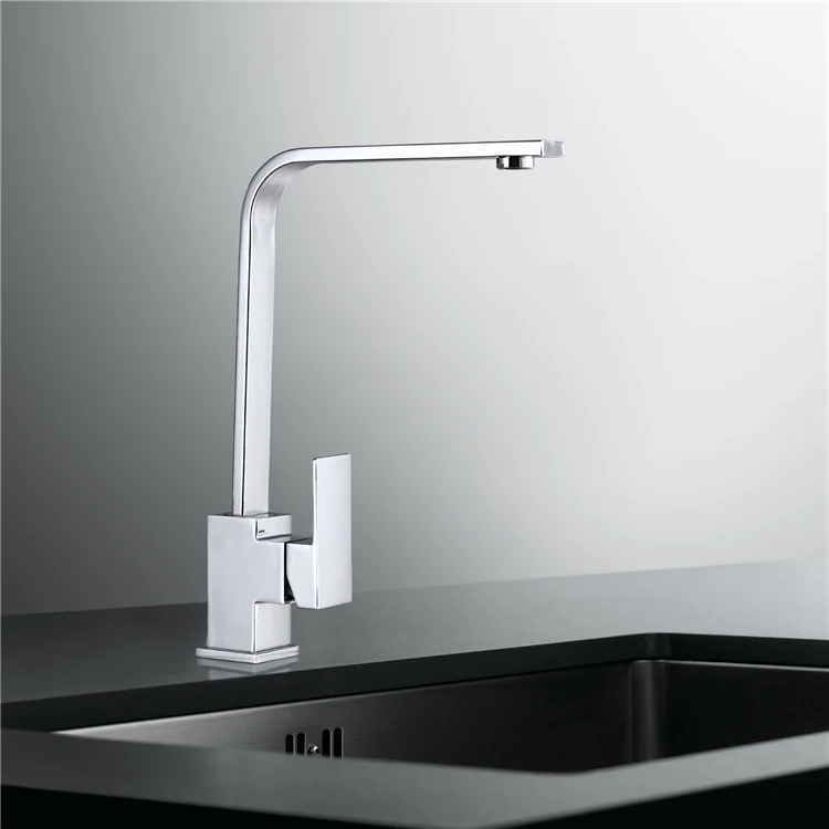 High quality deck mounted single handle hot cold water kitchen faucet sink mixer tap