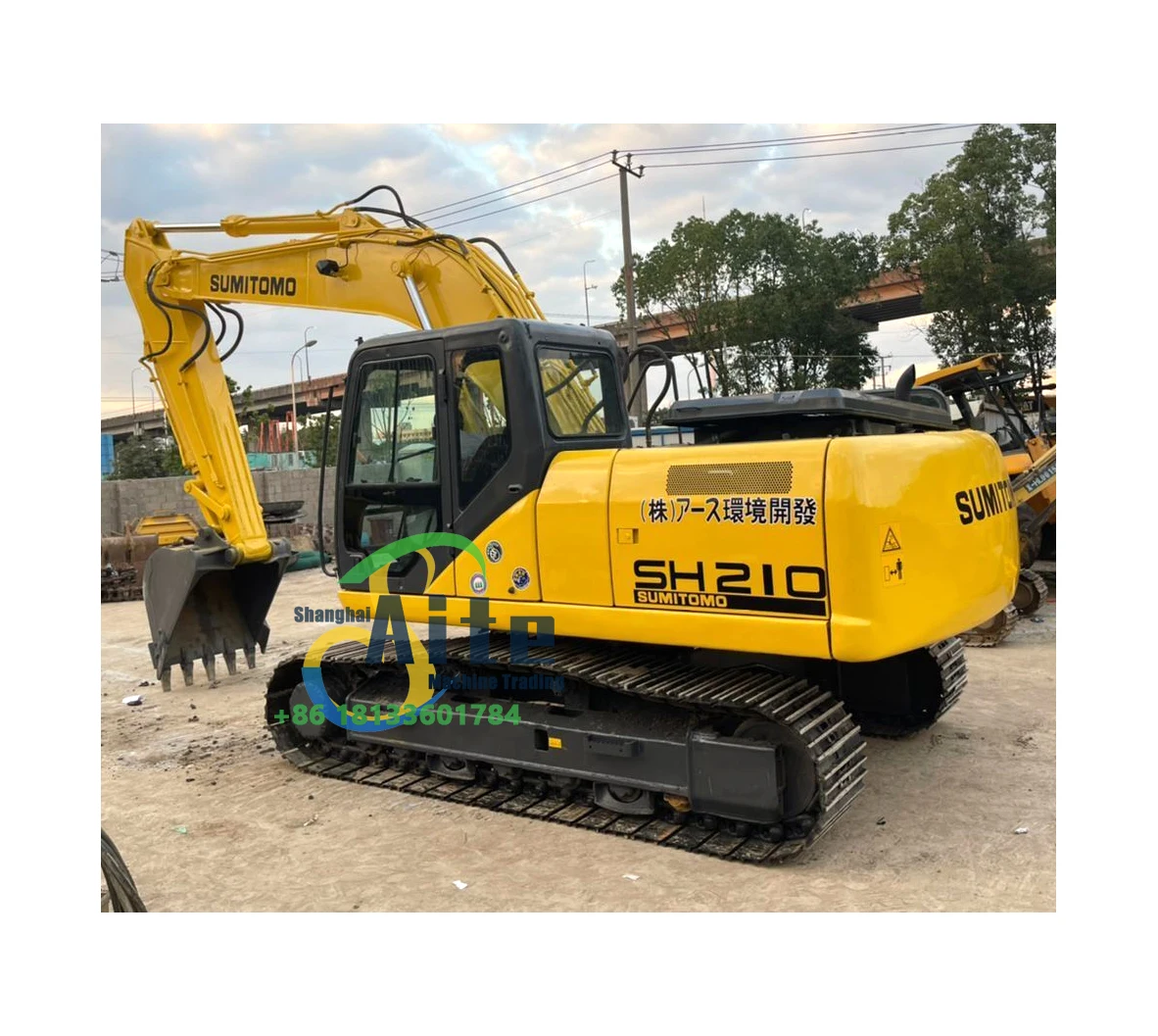 Used SUMITOM O SH210 excavator japan original hydraulic 20 ton excavator on sell