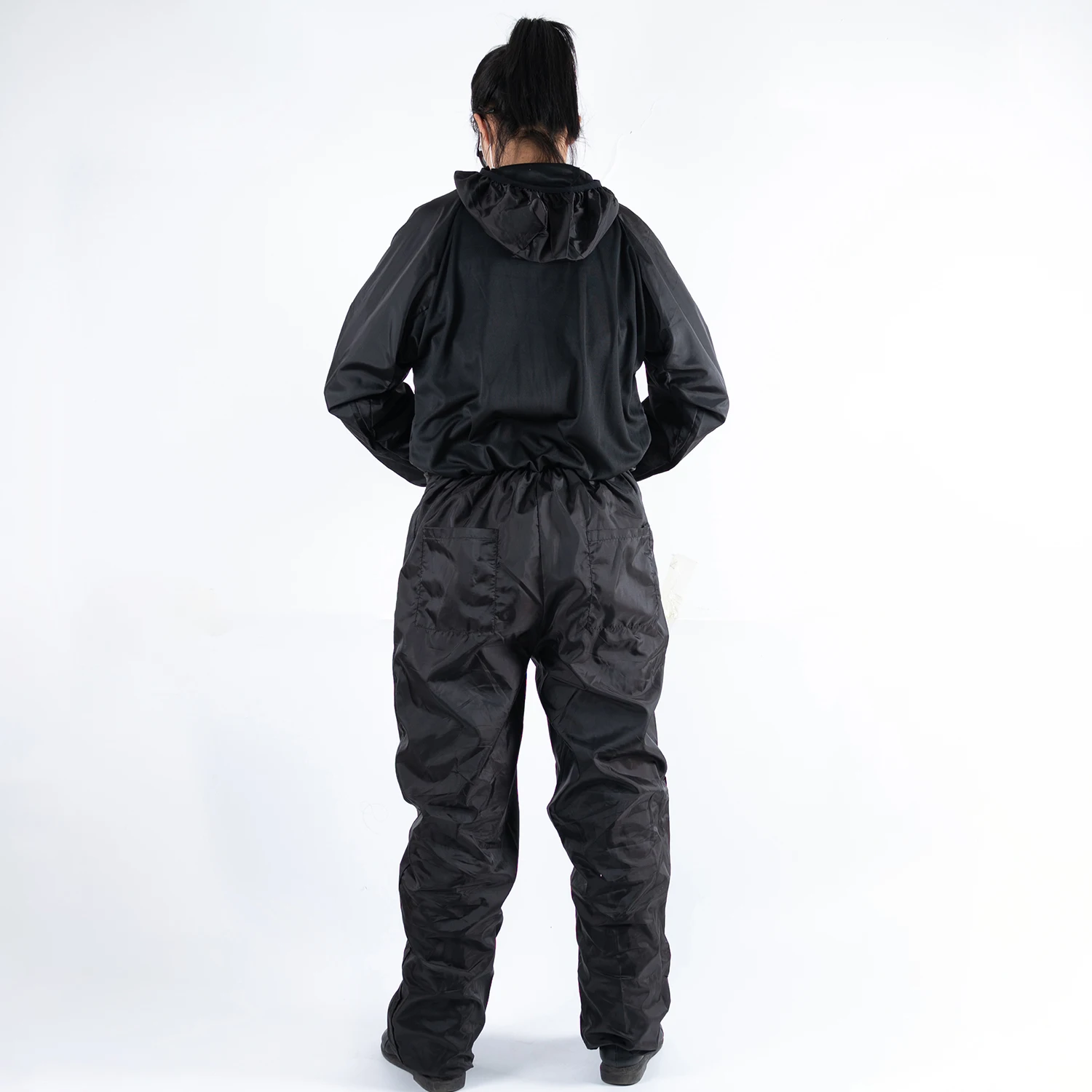 Unisex hooded muti-pocket  conduction fiber anti static paint spray suit