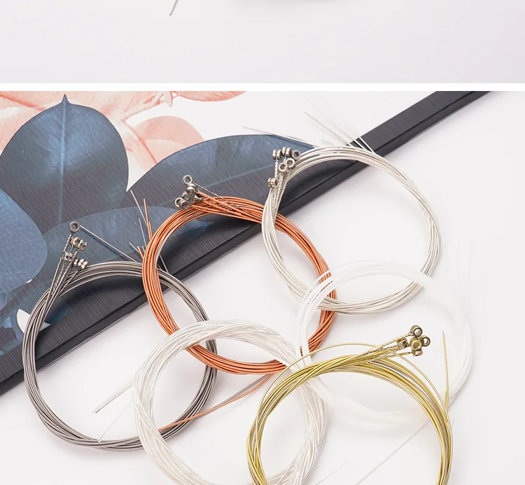 Classical Guitar Strings Gauge Set of Wooden Guitar Acoustic Strings E-A nickel FULL Steel and Bronze Bright Tone