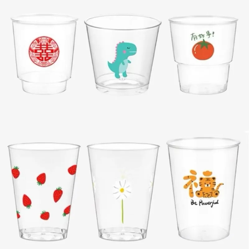 2oz Shot Glass Clear Drinking Cup Plastic Party Cup