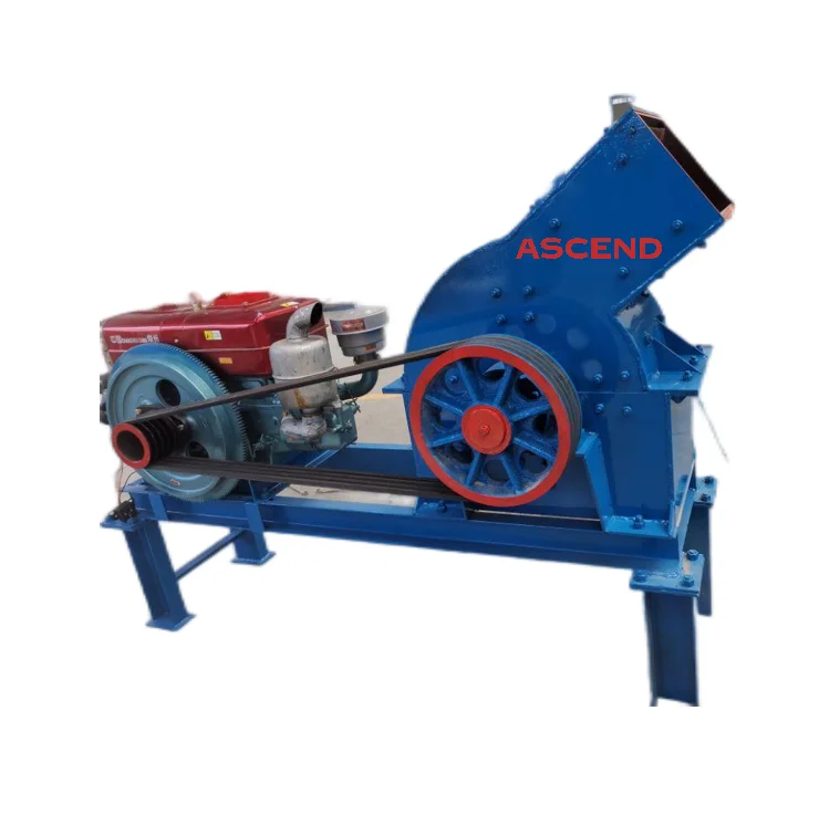 glass rock copper ore crushing PC800*600 hammer crusher with Diesel Engine for Philippines Indonesia market