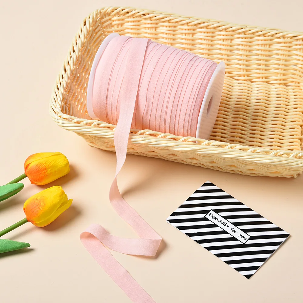 New nylon folding elastic satin plush back strap elastic lingerie for bra underwear stretch elastic ribbon bra elastic band