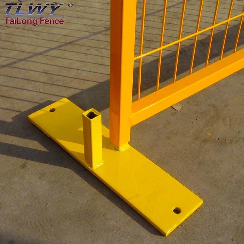 High Quality 6x10 Foot Chain Link Fence Panel Barrier Base Temporary Construction Fence Panels for Construction Site