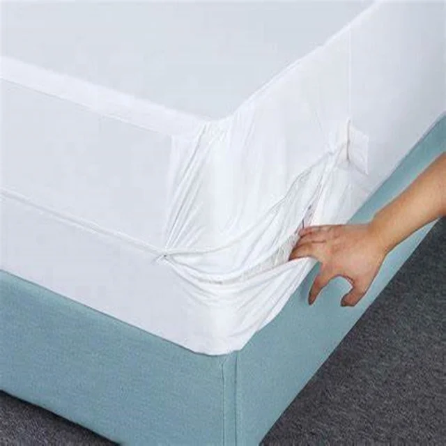China wholesale truck quilted waterproof bed cover bedbug fabric mattress protector double