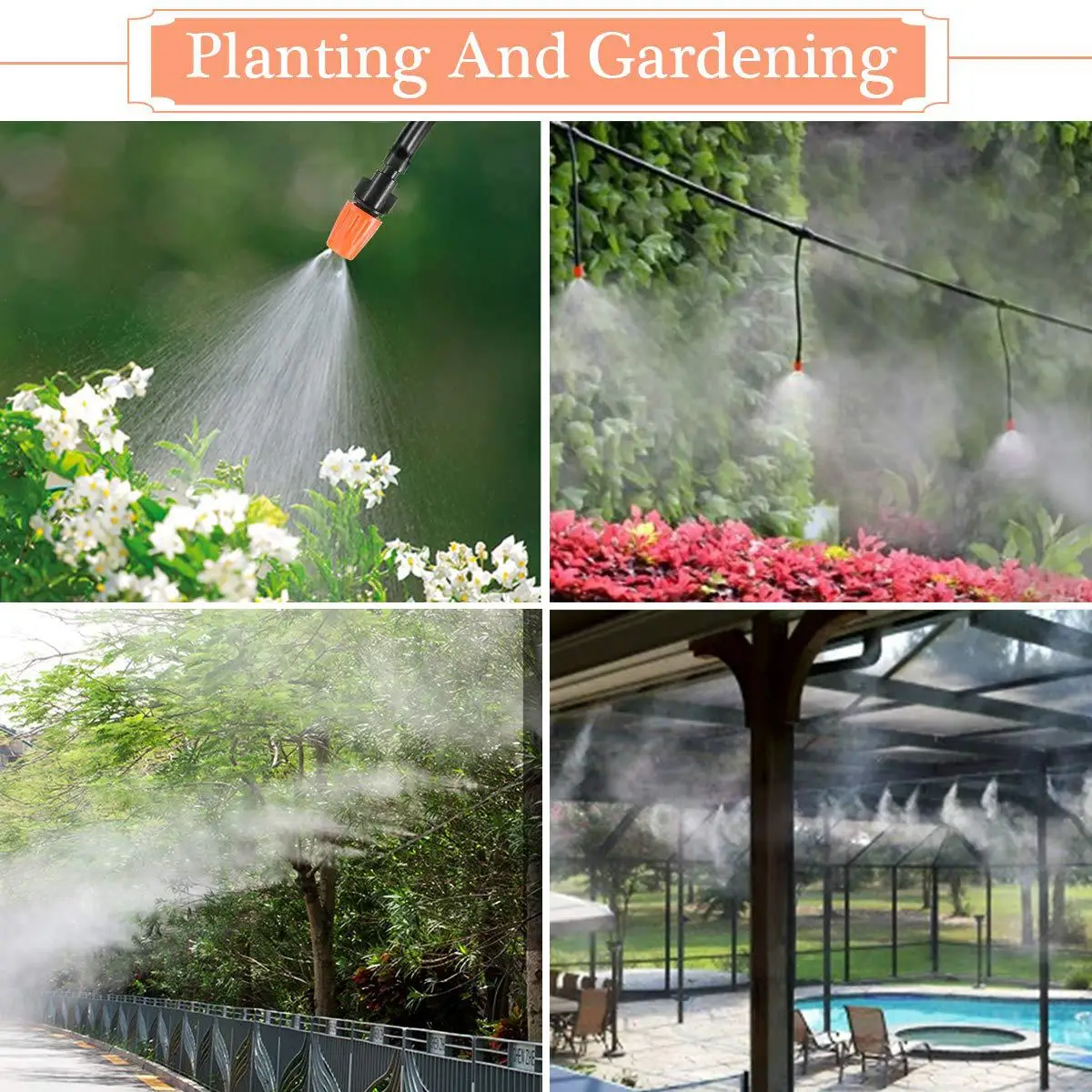 Watering Kits DIY High Quality durable Adjustable spray Greenhouse Micro Garden Outdoor Cooling System Drip Irrigation Kits