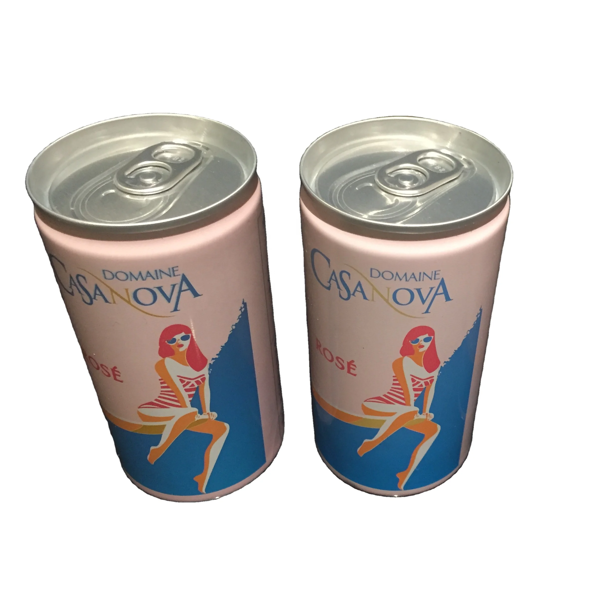 Небольшое количество 187 мл, 200 мл, 250 мл, 330 мл, 350 мл, 355 мл, 12 унций, 16 унций Пустые алюминиевые банки с индивидуальным принтом для игристого вина без БФА