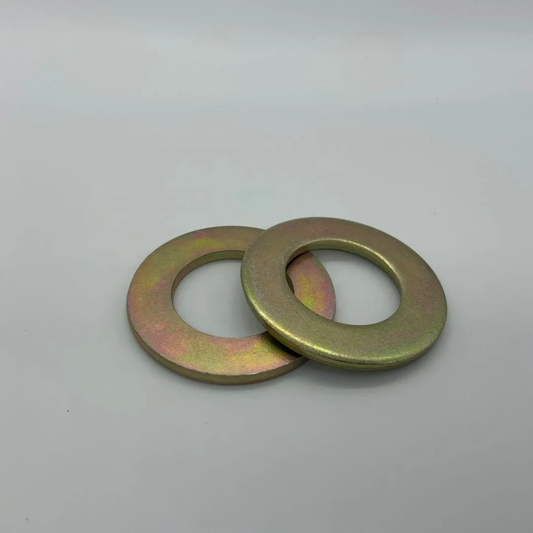 zinc plated flat washer fasteners manufacturers handan xingye fastener yongnian carbon steel grade 4.8 8.8 black din125 127