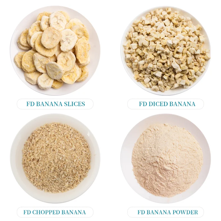 Freeze-dried Snack Fruits Freeze-dried Banana Slices Dried Bananas Freeze Dried Organic Grape Fruit Juice Powder Sweet 10 Kg FD
