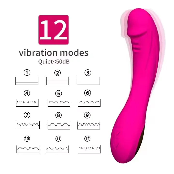 12 Vibration Female Masturbation Tool Rod Massage Female clitoris G-spot AV Wand Massager Dildo vibrator Sex Toy Women