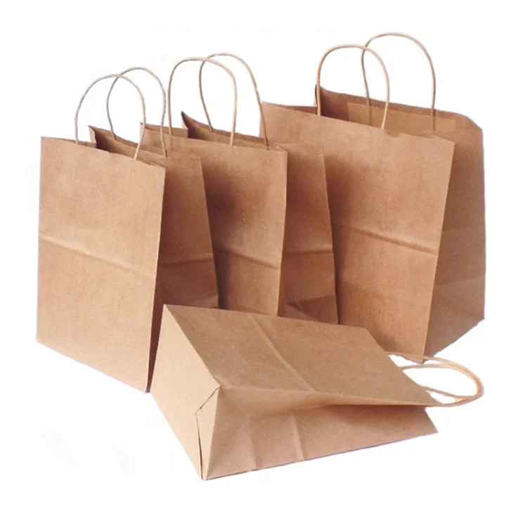 Luxury Custom Logo Hot Stamping Small Medium Large Rope Handle Shopping Gift Paper Bag Packaging Clothes