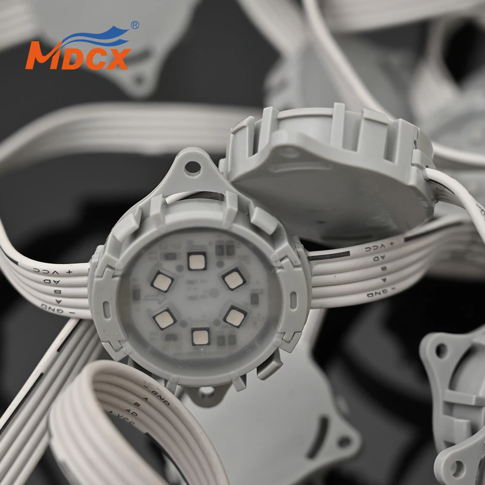 Waterproof 40mm IP67 DMX512 Pixel RGB Led Point Dot Light For Outdoor Lighting Project