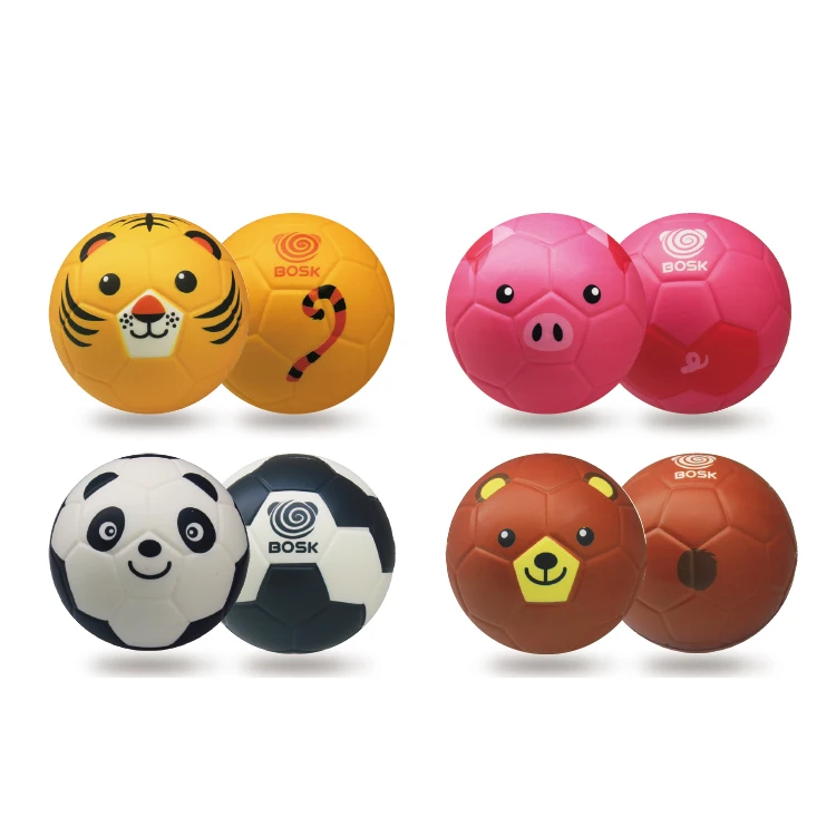 wholesale En71 Reach  ASTM soft  pu foam animal design  soccer ball toy