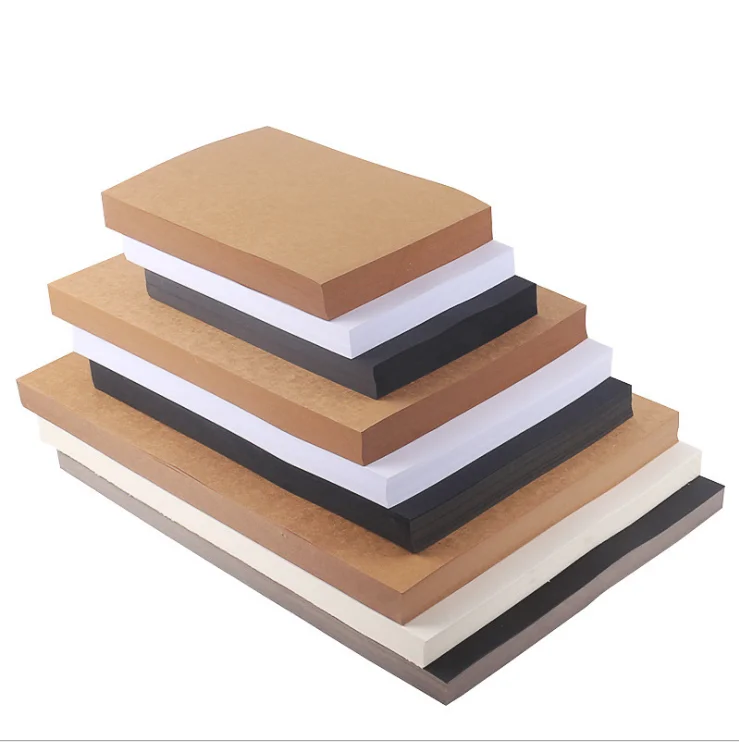 Черно-белый картон 4K 8K A3 A4 детская ручная роспись 400 г толстый твердый выделитель картон 300 г крафт-картон