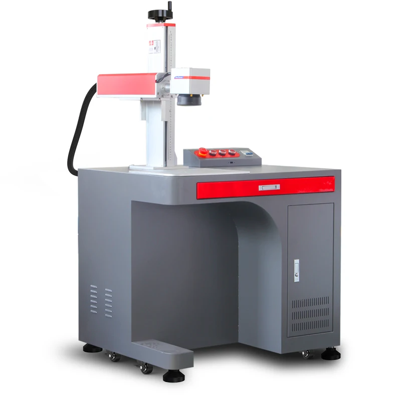 Desktop Fiber Laser Marking Machine Fiber Laser Marking Machine For Plastic 30 Watt Mopa Fiber Laser Marking Machine