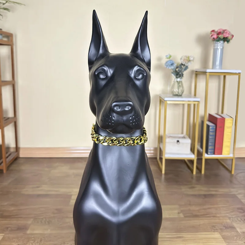 Home Decor Resin Crafts Nordic Style Light Luxury Living Room Decoration Doberman Dog Sculpture Simulation Animal Ornaments Gift