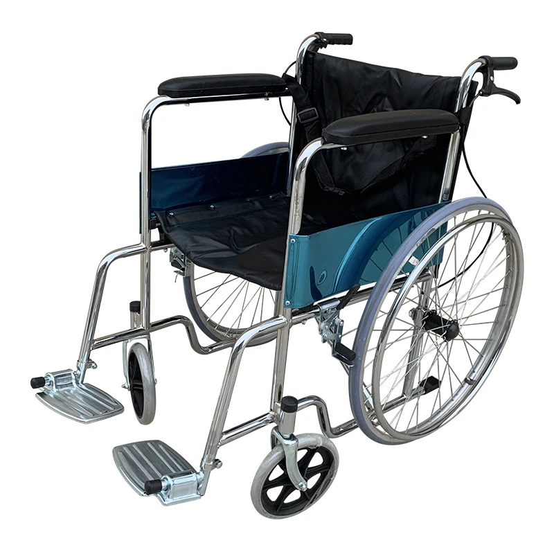 China wheelchair manufacturer manual folding adult transit medical ultra lightweight toilet wheelchair