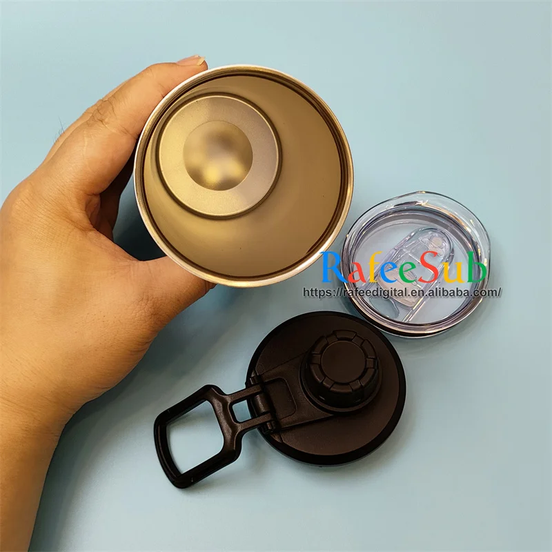 USA Warehouse 15oz 15 oz Straight Double Wall Stainless Steel Skinny Cup White Blanks Sublimation Tumbler with Duo Two Lids