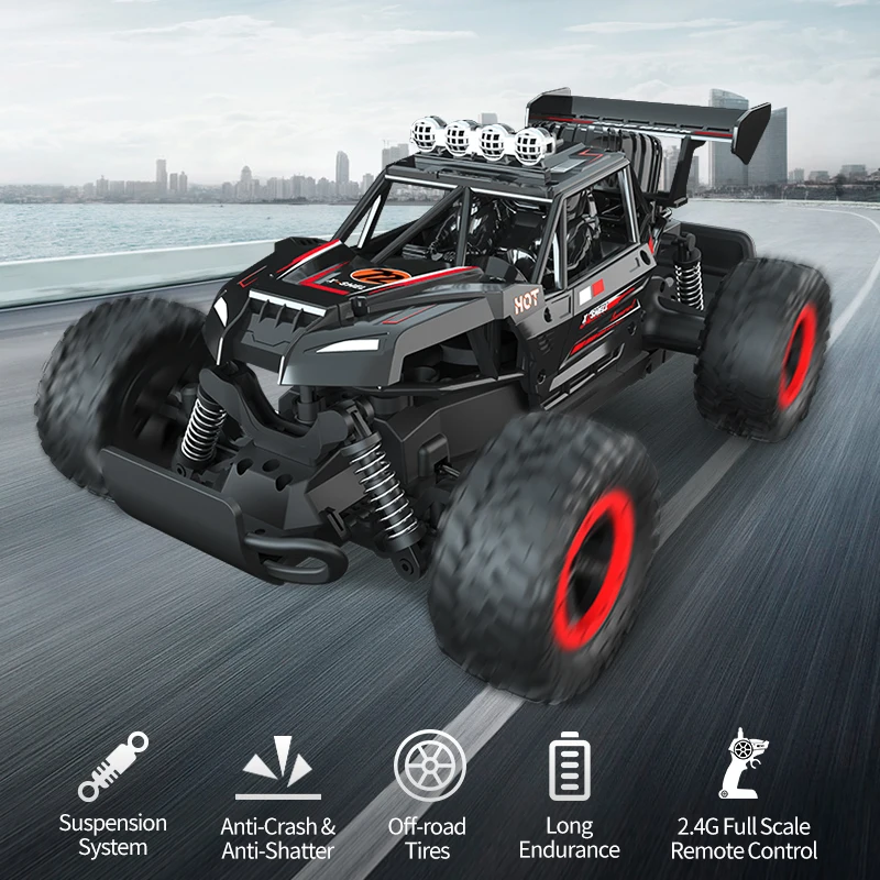 Amiqi JJRC Q102 2.4G Full Scale Remote Control Racing Stunt Off-Road Car 4WD Climbing RC Vehicle Car For Birthday Gifts