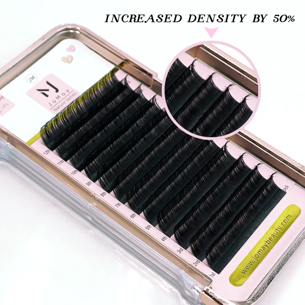 Jomay 03 siberian 25mm jb curl packages eye lash extension segment top rate lash t dance jet black matte eyelash extensions