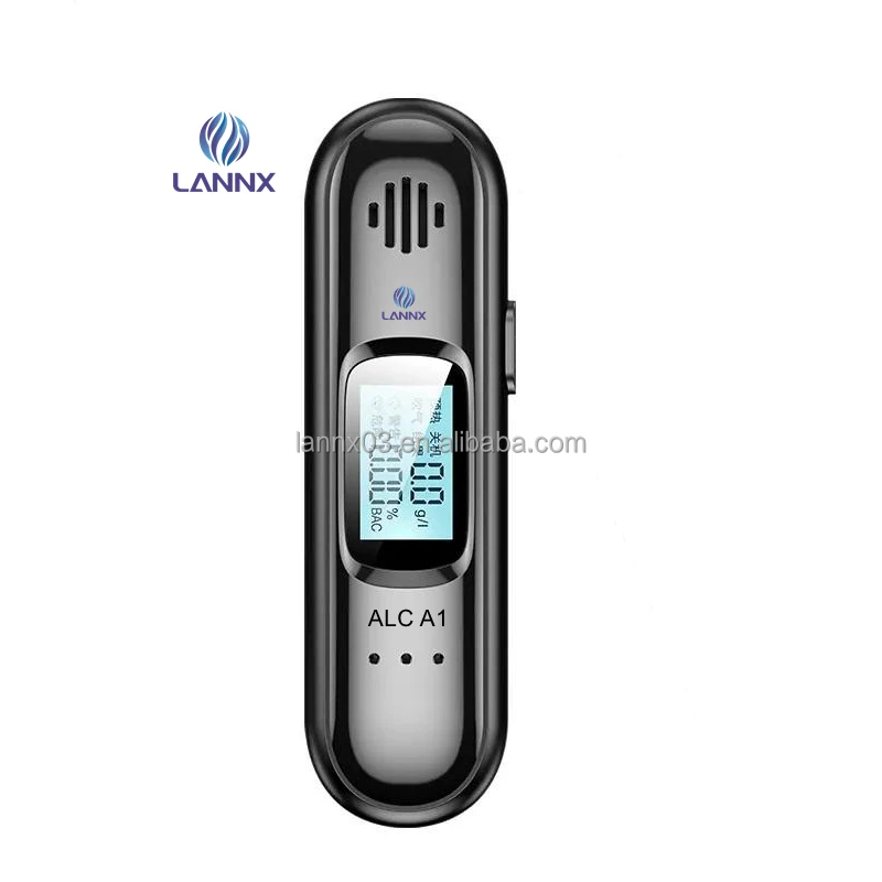 LANNX ALC A1 Best Selling Breathalyzer Alcohol Tester digital OEM color Alcohol Checker voice broadcast Breath Alcohol Tester